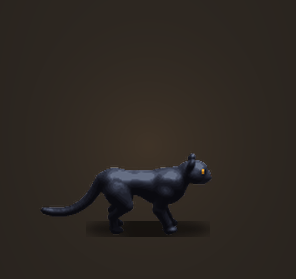 La pantera en el salto felino